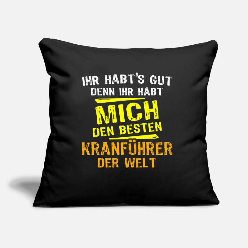 Kranführer Geschenk Sofakissenbezug 45 x 45 cm