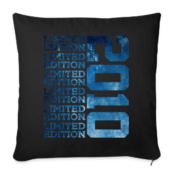 ÉDITION LIMITÉE 2010 16 ANS 16E ANNIVERSAIRE - Housse de coussin décorative 45 x 45 cm - noir - Devant