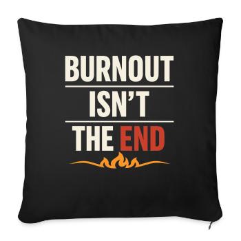 Healing Journey to Transform Inner Strength - Sofa pillowcase 17,3'' x 17,3'' (45 x 45 cm) - black - Front