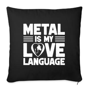 Anesthesiologist Metal My Love Anesthesia - Sofakissenbezug 45 x 45 cm - Schwarz - Vorne