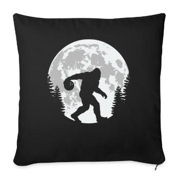 Bigfoot Lune de Bowling - Housse de coussin décorative 45 x 45 cm - noir - Devant