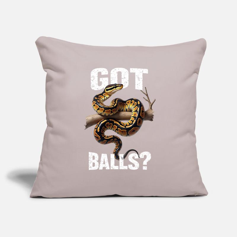 Python roi Serpents Amateurs de terrarium Python Housse de coussin décorative 45 x 45 cm