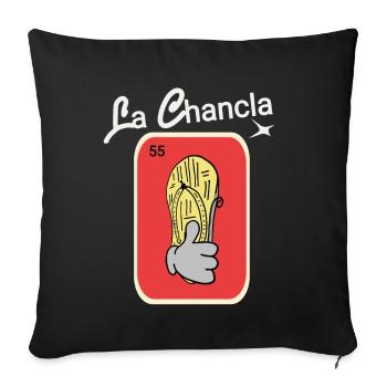 La Chancla - Housse de coussin décorative 45 x 45 cm - noir - Devant