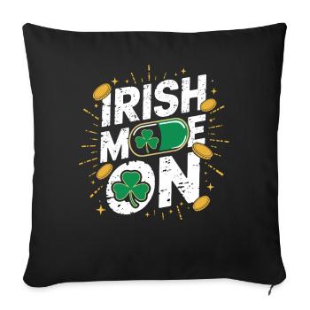 Irish Mom Shamrock Gold Fiesta - Sofakissenbezug 45 x 45 cm - Schwarz - Vorne