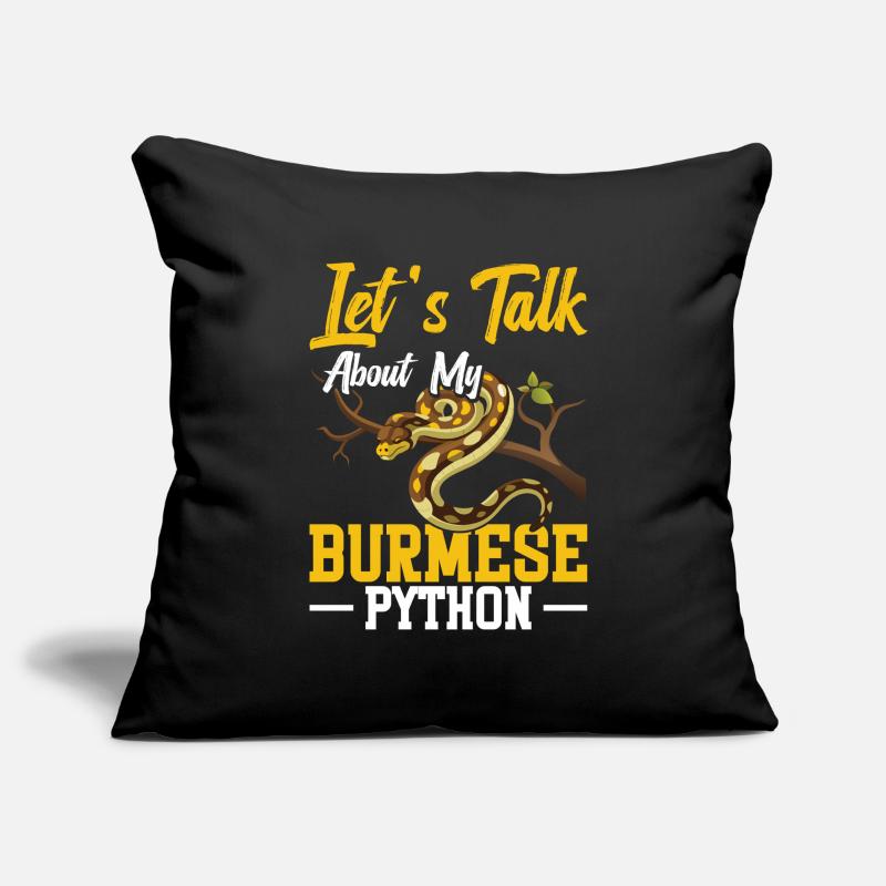 Burmesischer Python-Besitzer Schlangenterrarium Hide Python Sofakissenbezug 45 x 45 cm