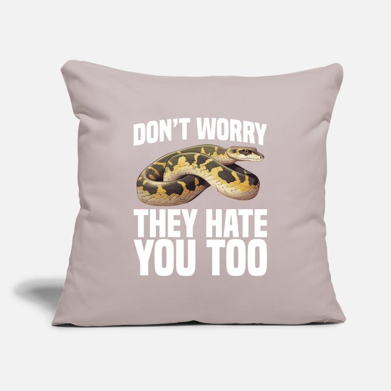 Propriétaire de python Terrarium de serpent Peau de reptile Burmane Housse de coussin décorative 45 x 45 cm