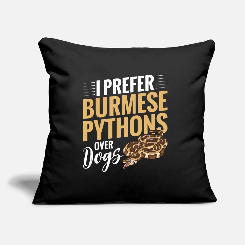 Python birman Stuff Reptile Foos Propriétaire de serpent Housse de coussin décorative 45 x 45 cm