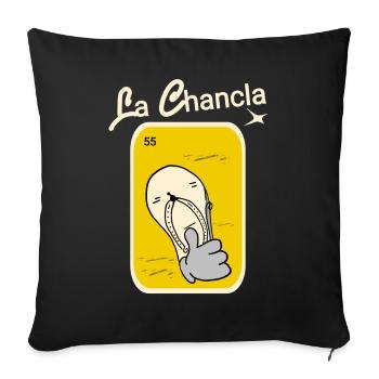 Slippers funny - Sofa pillowcase 17,3'' x 17,3'' (45 x 45 cm) - black - Front
