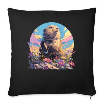 Lemmings Lemming - Sofa pillowcase 17,3'' x 17,3'' (45 x 45 cm) - black - Front