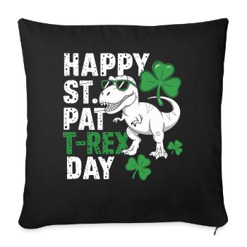 St Patrick's Rex Day Tee - Sofakissenbezug 45 x 45 cm - Schwarz - Vorne
