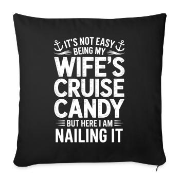 Wife Sayings Wives Funny Wife Gift - Sofa pillowcase 17,3'' x 17,3'' (45 x 45 cm) - black - Front