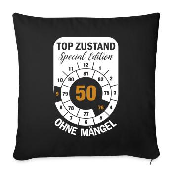Top Condition Special Edition 50 Years 1976 Sept. - Sofa pillowcase 17,3'' x 17,3'' (45 x 45 cm) - black - Front