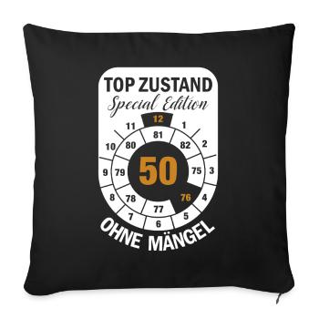 Top Condition Special Edition 50 Years 1976 Dec. - Sofa pillowcase 17,3'' x 17,3'' (45 x 45 cm) - black - Front
