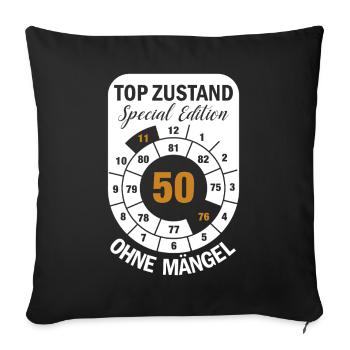 Top Condition Special Edition 50 Years 1976 Nov. - Sofa pillowcase 17,3'' x 17,3'' (45 x 45 cm) - black - Front
