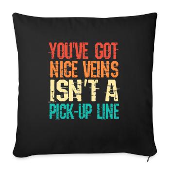 Phlebotomist Nurse Nurse Blood Sampling - Sofa pillowcase 17,3'' x 17,3'' (45 x 45 cm) - black - Front