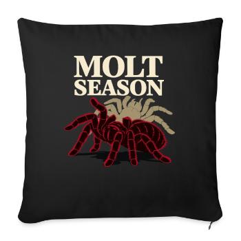Tarantula Tarantula Holder Spider Owner - Sofa pillowcase 17,3'' x 17,3'' (45 x 45 cm) - black - Front