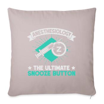 Anesthesiologist Snooze Button Anesthesia - Sofa pillowcase 17,3'' x 17,3'' (45 x 45 cm) - light taupe - Front