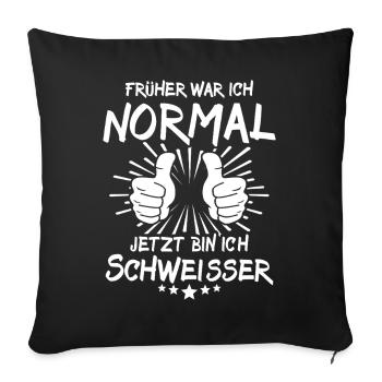 welder - Sofa pillowcase 17,3'' x 17,3'' (45 x 45 cm) - black - Front