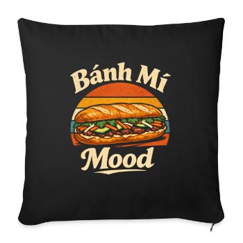 Banh Mi Laune | Vietnam Street Food, Foodie - Housse de coussin décorative 45 x 45 cm - noir - Devant