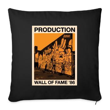 Production Wall of Fame 86 Poster - Sofa pillowcase 17,3'' x 17,3'' (45 x 45 cm) - black - Front