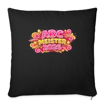 ABC Master 2026 School Enrollment Gift - Sofa pillowcase 17,3'' x 17,3'' (45 x 45 cm) - black - Front