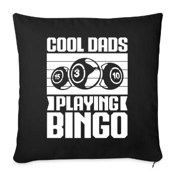 Bingo Player Cool Dads Playing Bingo - Sofa pillowcase 17,3'' x 17,3'' (45 x 45 cm) - black - Front