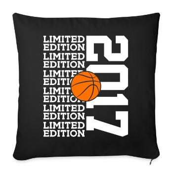 9E ANNIVERSAIRE BASKETBALL 2017 ÉDITION LIMITÉE - Housse de coussin décorative 45 x 45 cm - noir - Devant