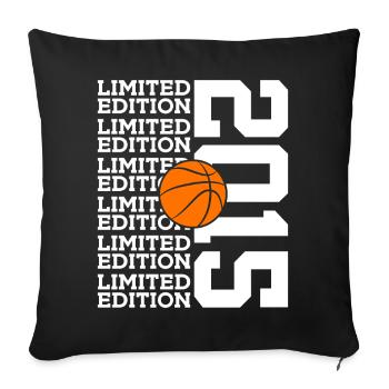 LIMITED EDITION 2015 BASKETBALL 11TH BIRTHDAY - Sofa pillowcase 17,3'' x 17,3'' (45 x 45 cm) - black - Front