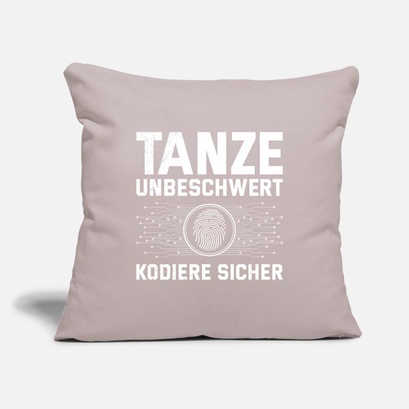 Codeur scientifique DANSE SANS SOUCI, CODE EN TOUTE SÉCURITÉ Housse de coussin décorative 45 x 45 cm