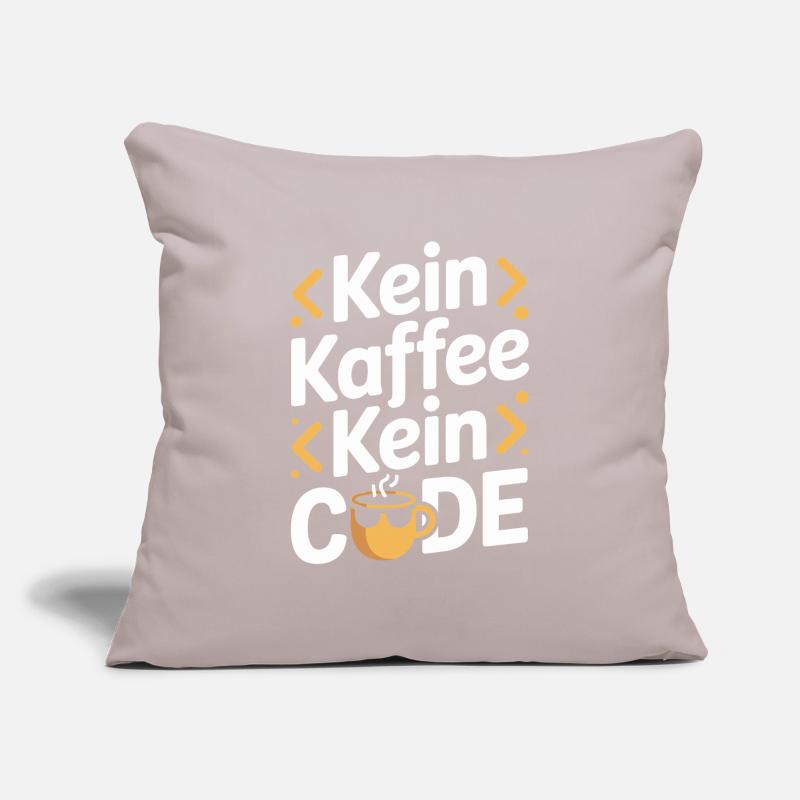 No Coffee No Code Programmeur Informaticien Housse de coussin décorative 45 x 45 cm