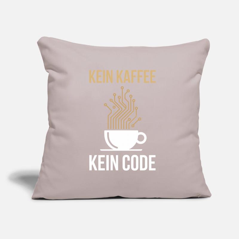 No Coffee No Code Programmer Computer Scientist Sofa pillowcase 17,3'' x 17,3'' (45 x 45 cm)