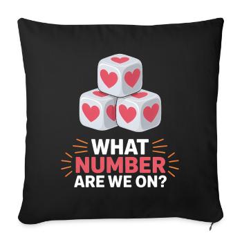Bunco Sayings Dice Game Funny Bunco Gift - Sofa pillowcase 17,3'' x 17,3'' (45 x 45 cm) - black - Front