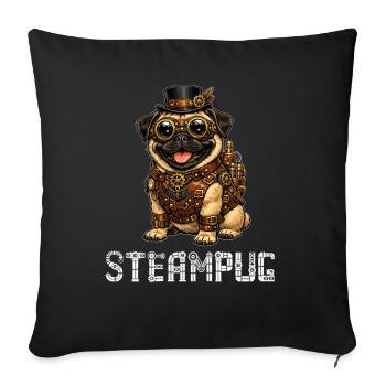 Vadrouilles Steampug Steampunk - Housse de coussin décorative 45 x 45 cm - noir - Devant