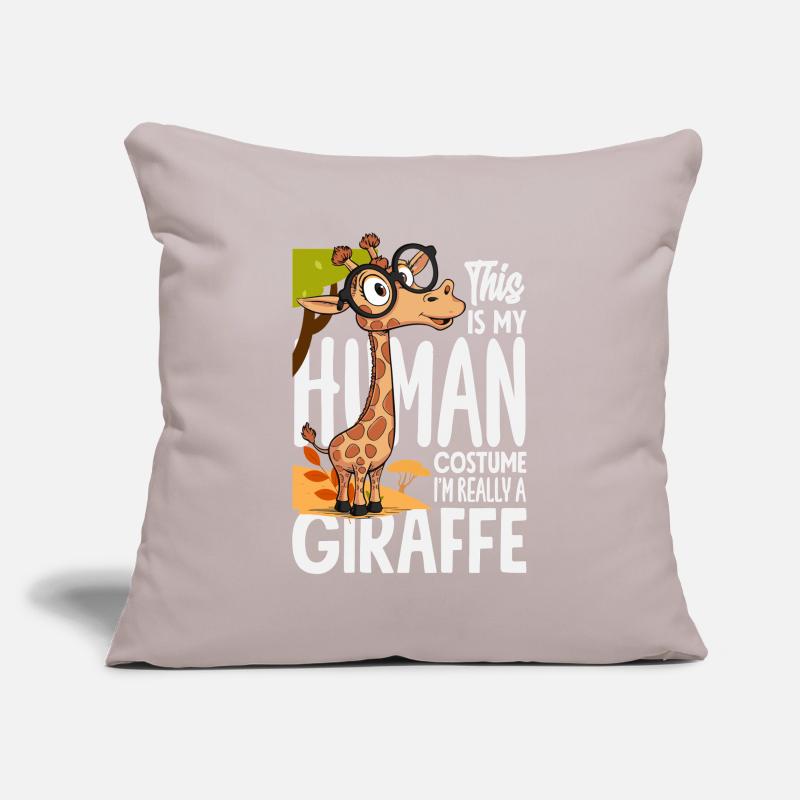 Menschen Kostüm Ich bin eine Giraffe Sofakissenbezug 45 x 45 cm