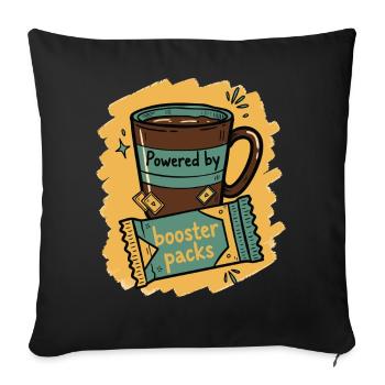 Angetrieben von Booster Packs Sammelkartensammler - Sofakissenbezug 45 x 45 cm - Schwarz - Vorne