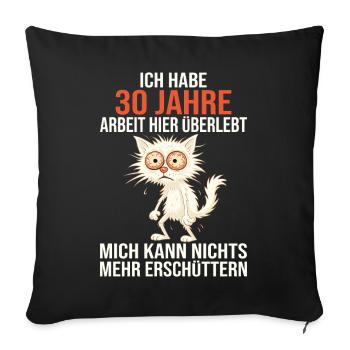 30 Year Company Anniversary Service Anniversary Work - Sofa pillowcase 17,3'' x 17,3'' (45 x 45 cm) - black - Front