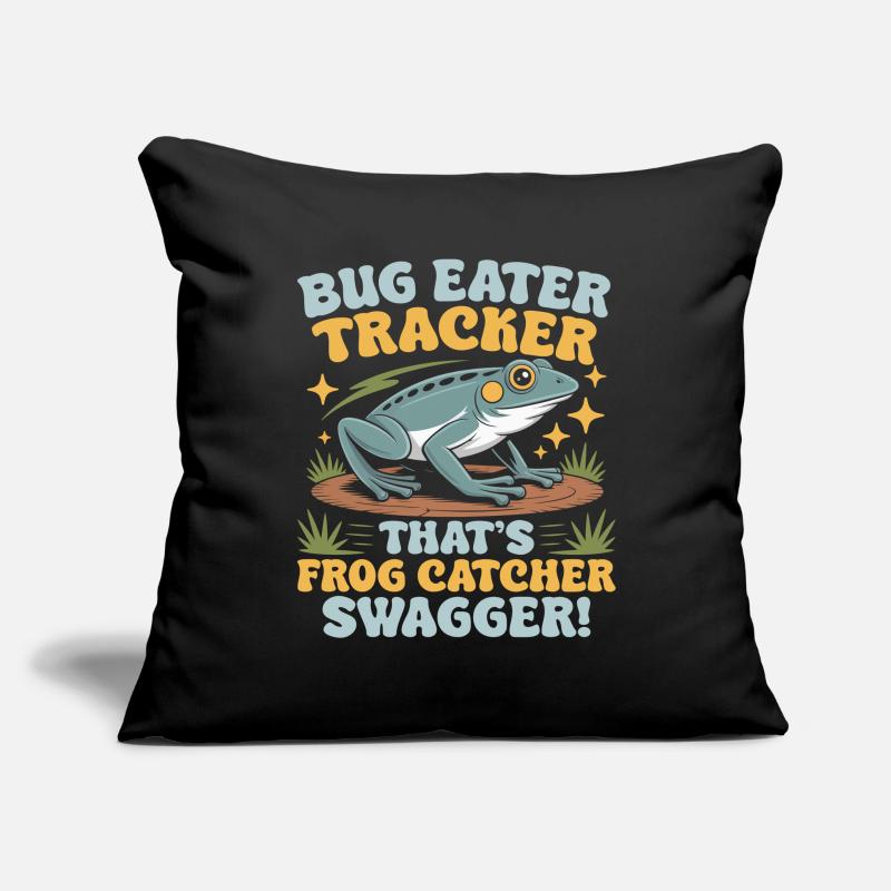 Frog Catcher Bug Eater Tracker Frog Sofakissenbezug 45 x 45 cm