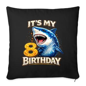 C’est mon enfant d’anniversaire de 8 ans Hai, - Housse de coussin décorative 45 x 45 cm - noir - Devant