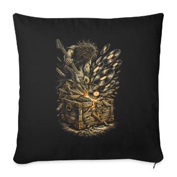 Disques vinyles de collection Vinyl Vinyl Collections - Housse de coussin décorative 45 x 45 cm - noir - Devant
