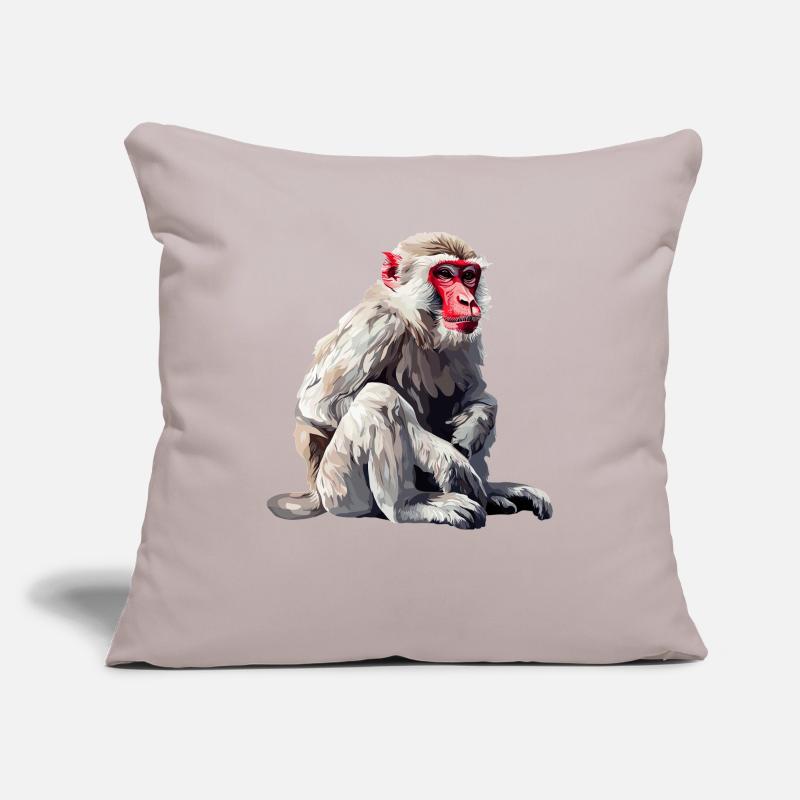 Macaque Macaque Housse de coussin décorative 45 x 45 cm