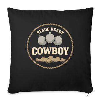 Cowboy-action-shooter. Cowboy-action-shooter - Sofakissenbezug 45 x 45 cm - Schwarz - Vorne