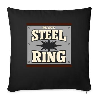 Cowboy-action-shooter. Cowboy-action-shooter - Sofakissenbezug 45 x 45 cm - Schwarz - Vorne