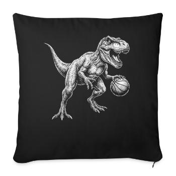 Basketball Players Basketball Players Dino Basketball - Sofa pillowcase 17,3'' x 17,3'' (45 x 45 cm) - black - Front