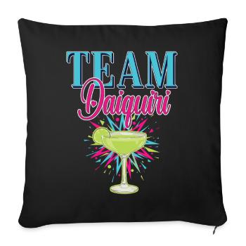 Hen Party Cocktail Team Daiquiri - Sofa pillowcase 17,3'' x 17,3'' (45 x 45 cm) - black - Front