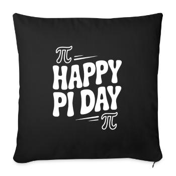 Happy Pi Day - Sofa pillowcase 17,3'' x 17,3'' (45 x 45 cm) - black - Front