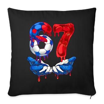 67 Soccer Meme, 67 T Shirt, Soccer 67 Football - Sofa pillowcase 17,3'' x 17,3'' (45 x 45 cm) - black - Front