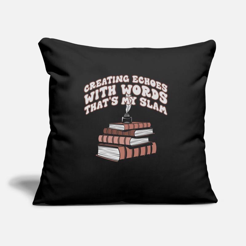 Echoes Through Words Slam Stack Sofa pillowcase 17,3'' x 17,3'' (45 x 45 cm)