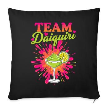 Hen Party Cocktail Team Daiquiri - Sofa pillowcase 17,3'' x 17,3'' (45 x 45 cm) - black - Front