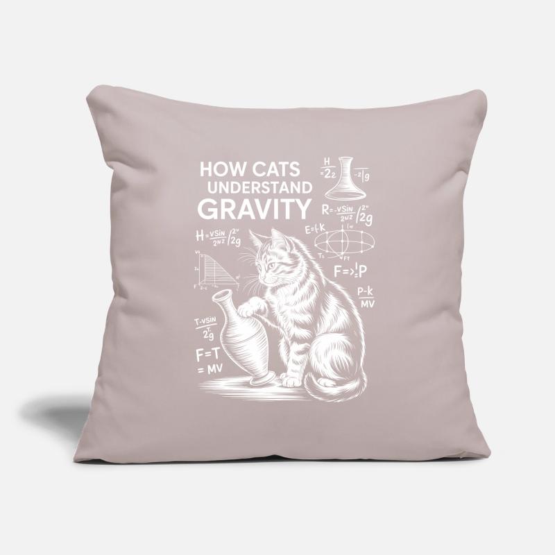 Physics Cats Sayings Math Joke Physics Gift Sofa pillowcase 17,3'' x 17,3'' (45 x 45 cm)