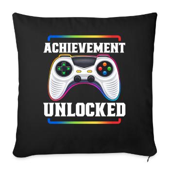 Gaming Gamer Video Games Controllers Gaming Gamers - Sofa pillowcase 17,3'' x 17,3'' (45 x 45 cm) - black - Front